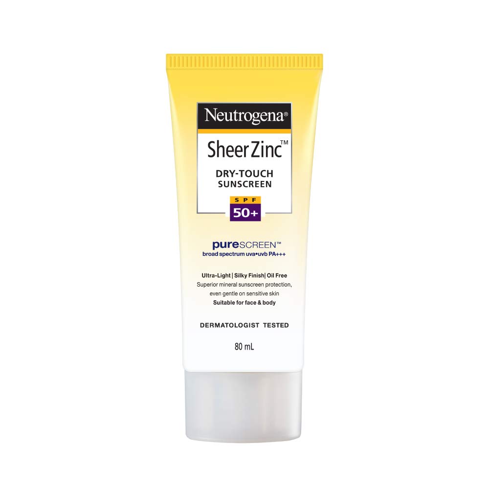 Neutogena Sheer Zinc Dry-Touch Sunscreen SPF 50+ 80ml