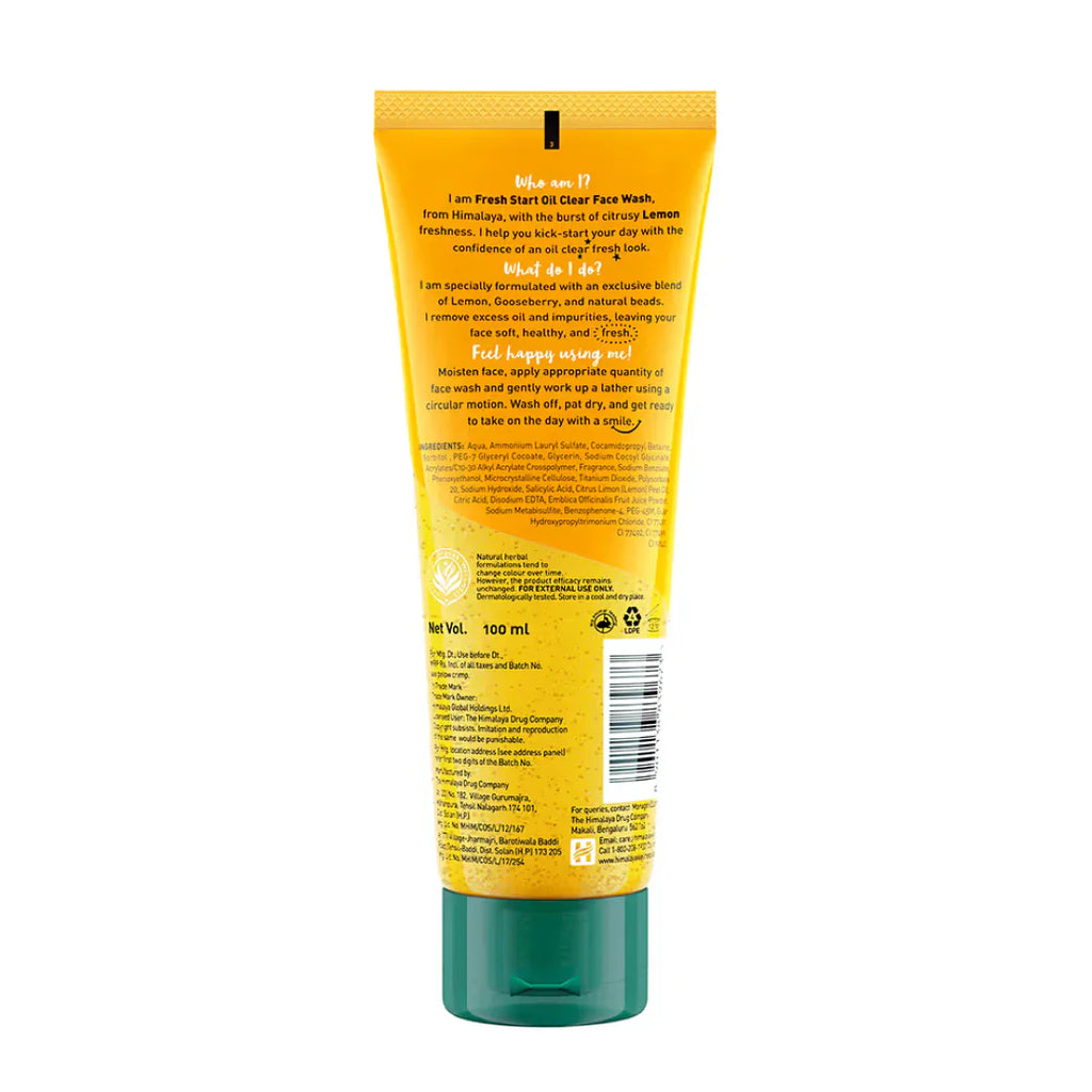 Himalaya Fresh Start Oil Clear Face Wash Lemon (100ml)