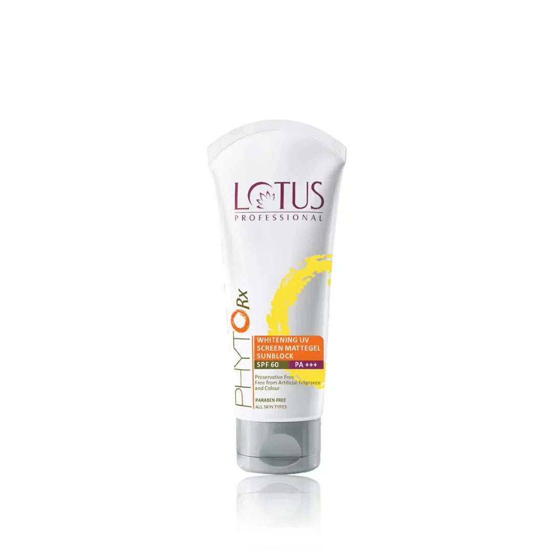 Lotus Herbals PhytoRx Whitening UV Screen Mattegel Sunblock SPF 60 PA+++(75gm)