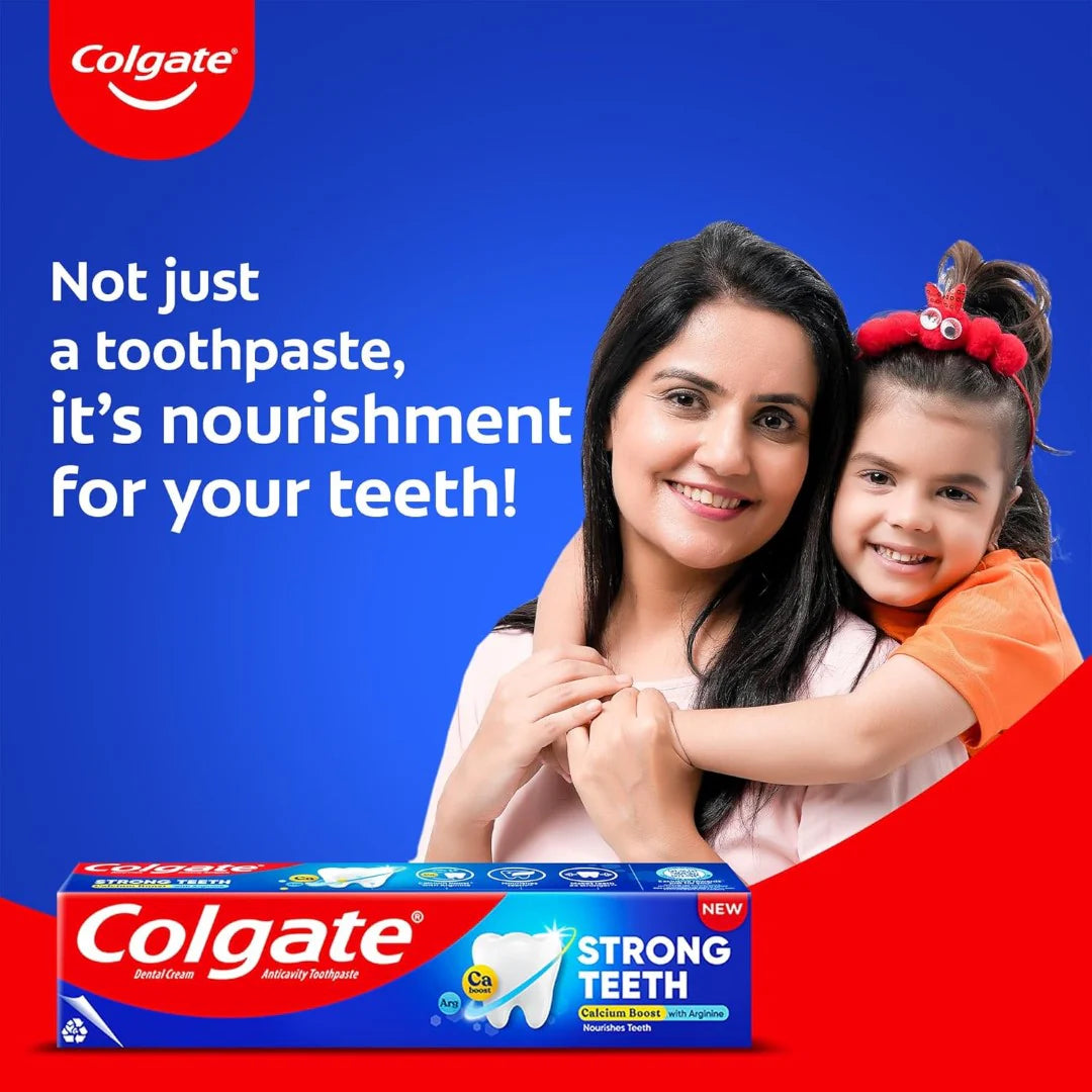 Colgate 500g Colgate Strong Teeth Toothpaste, 500g, India’s No: 1 Toothpaste Brand ...