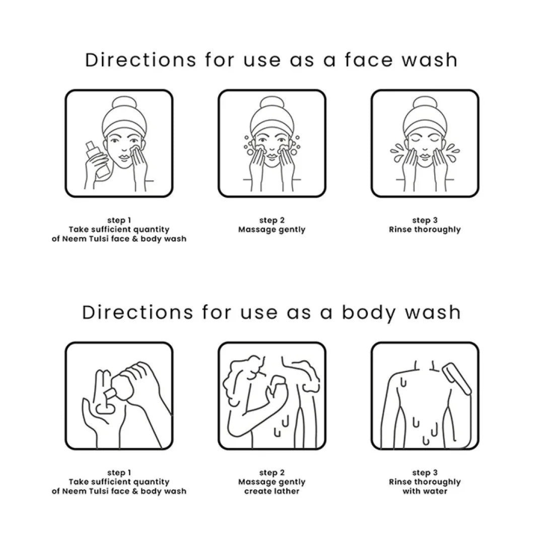 Khadi Organique Neem Tulsi Natural Face & Body Wash Pack Of 1