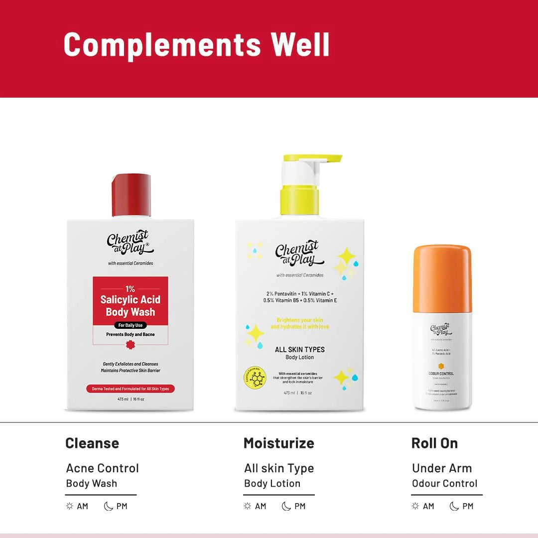 Chemist At Play Exfoliating Body Wash 236ml |  Men & Women