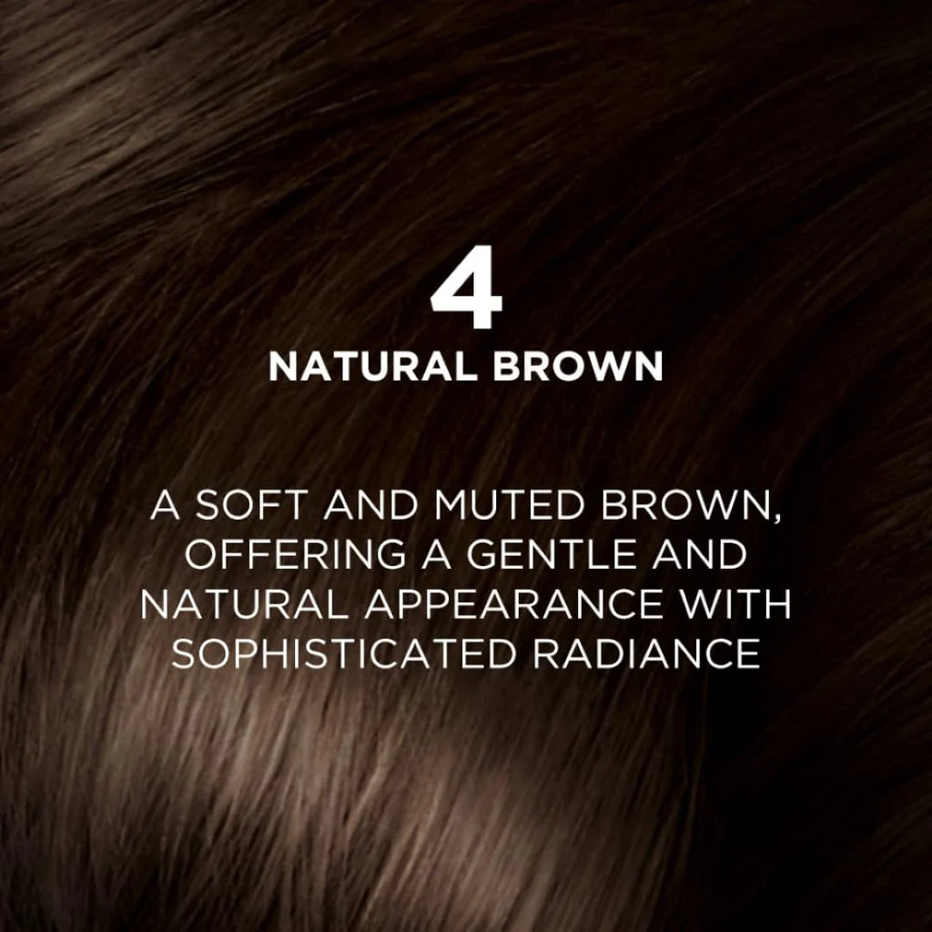 L'Oréal Paris Permanent Hair Colour, Radiant At-Home Hair Colour with up to 100% Grey Coverage, Pro-Keratin, Up to 8 Weeks of Colour, Excellence Crème, 4 Natural Dark Brown, 72ml+100g