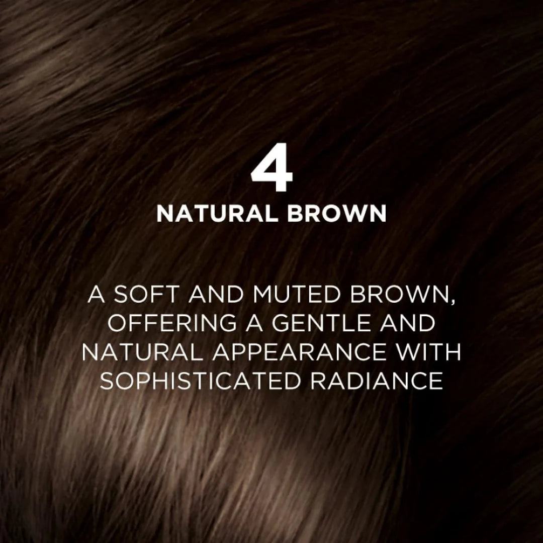 L'Oréal Paris Permanent Hair Colour, Radiant At-Home Hair Colour with up to 100% Grey Coverage, Pro-Keratin, Up to 8 Weeks of Colour, Excellence Crème, 4 Natural Dark Brown, 72ml+100g