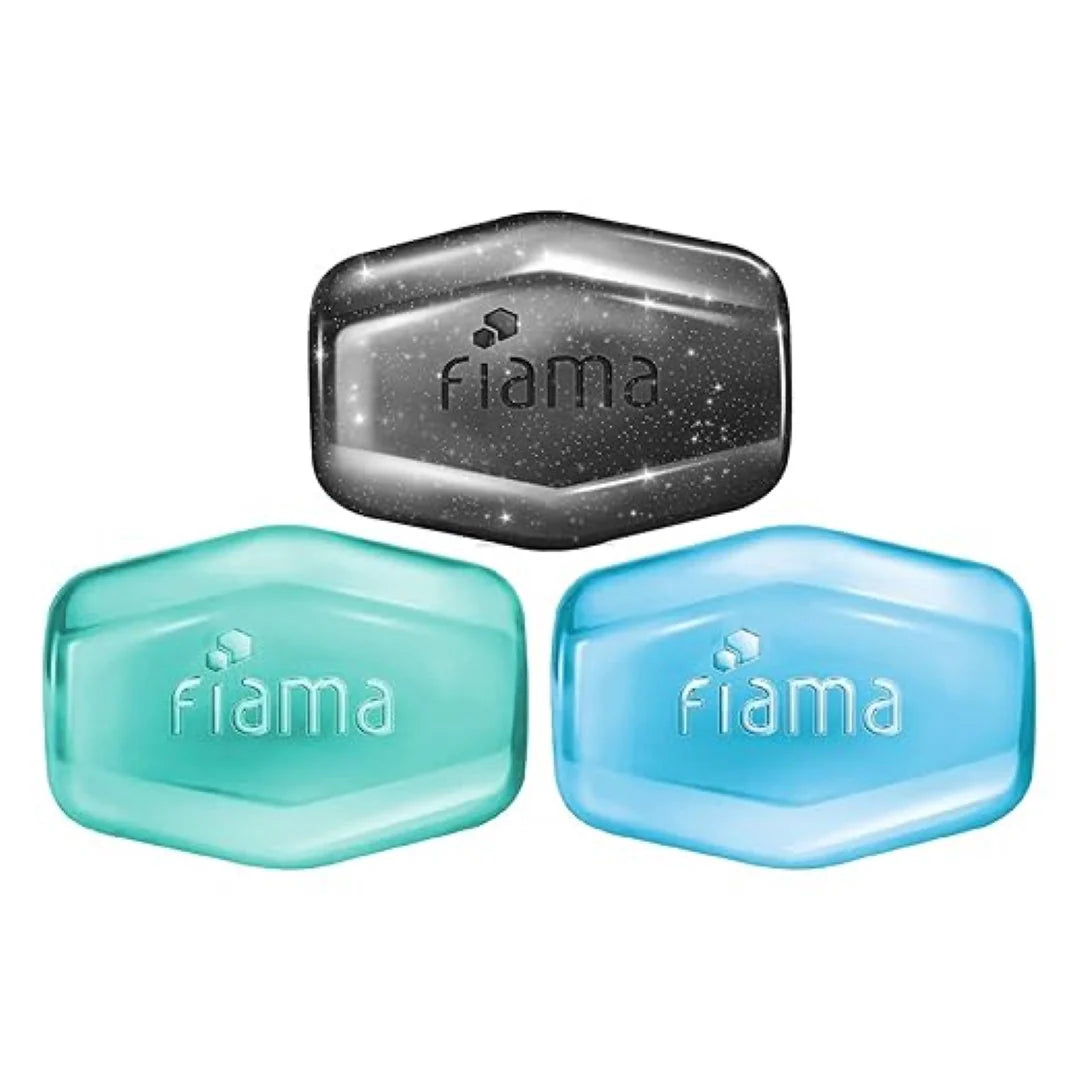 Fiama Men Gel Bar Active Celebration Pack with 3 Unique Gel Bars, 375g (125g - Pack of 3)