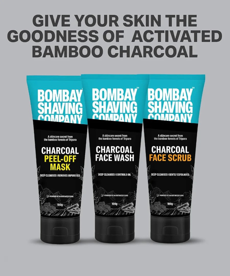 Bombay Shaving Company Activated Charcoal Peel Off Mask With 10X Detoxifying Power, Fights Pollution And De-Tans Skin For Men And Women, 100G (Pack Of 1)