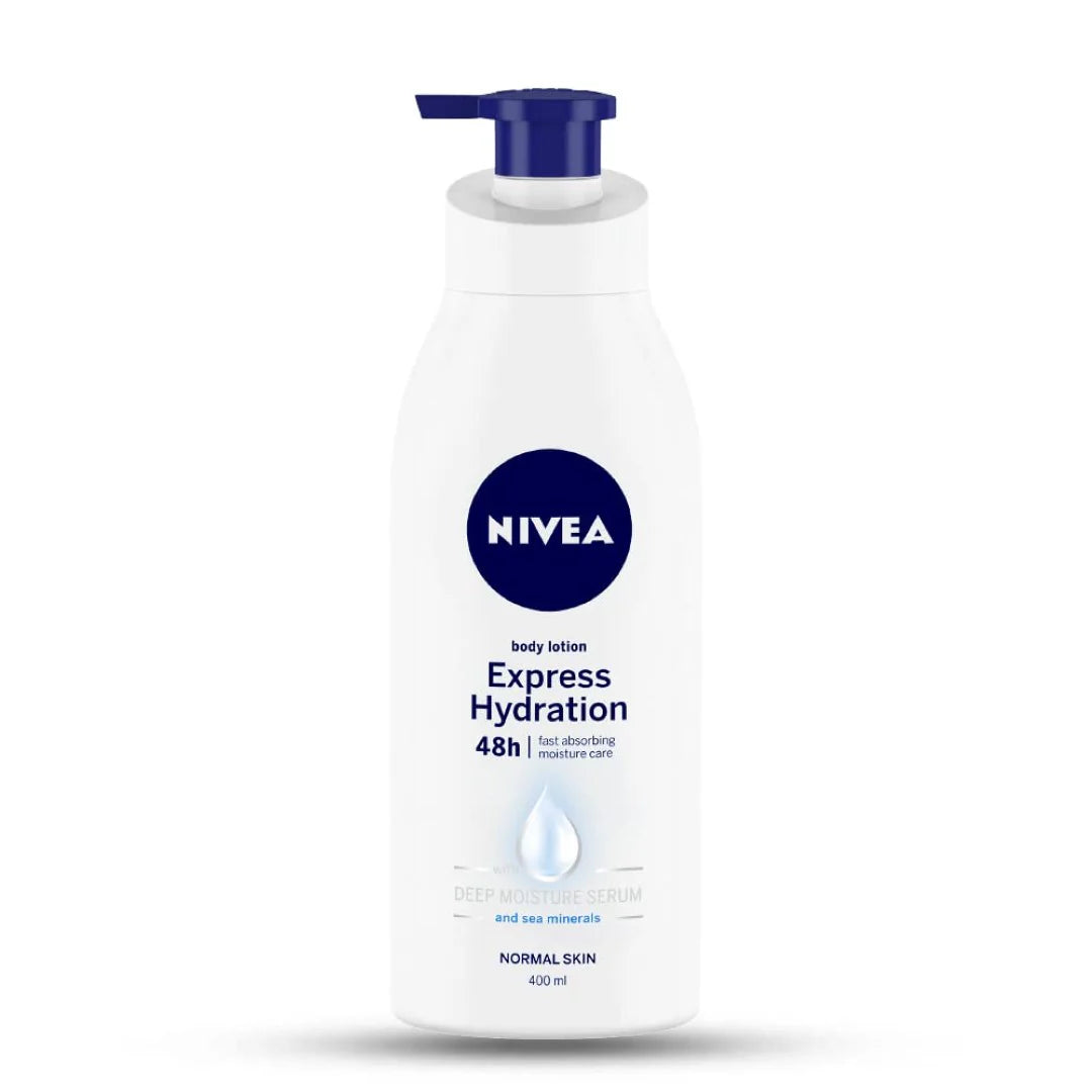 NIVEA Express Hydration 400ml Body Lotion | 48 H Moisturization & Hydration for Summer