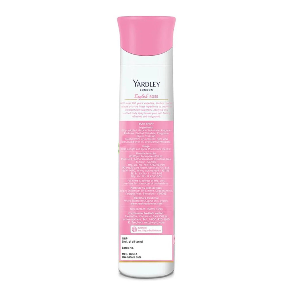 Yardley London English Rose Body Deodorant for Women (150ml)
