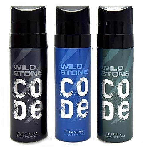 Wild Stone Code Platinum, Steel & Titanium Combo
