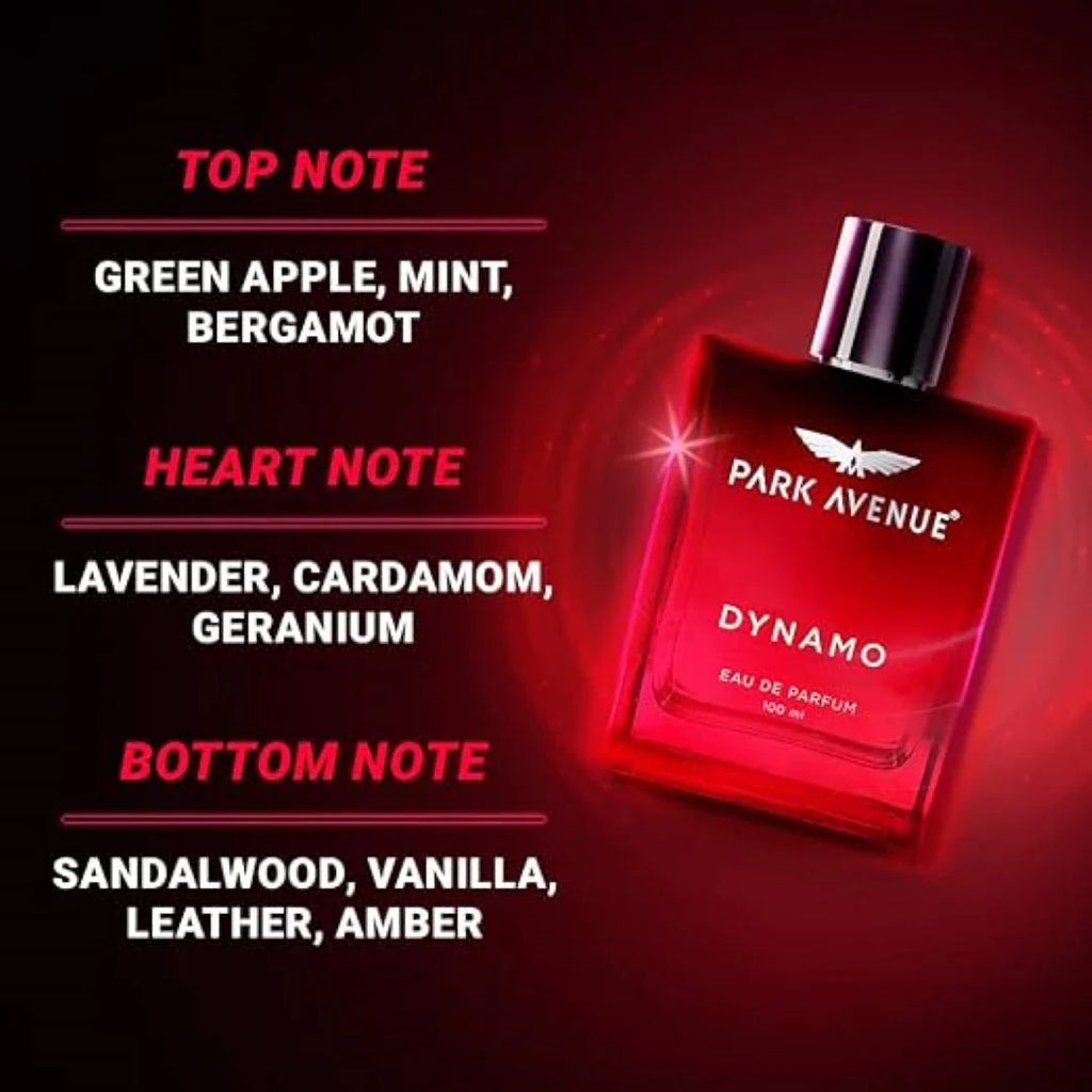 Park Avenue Men's Perfume | Dynamo | Eau De Parfum, 100 Ml | Premium Perfume For Men, Pack of 1