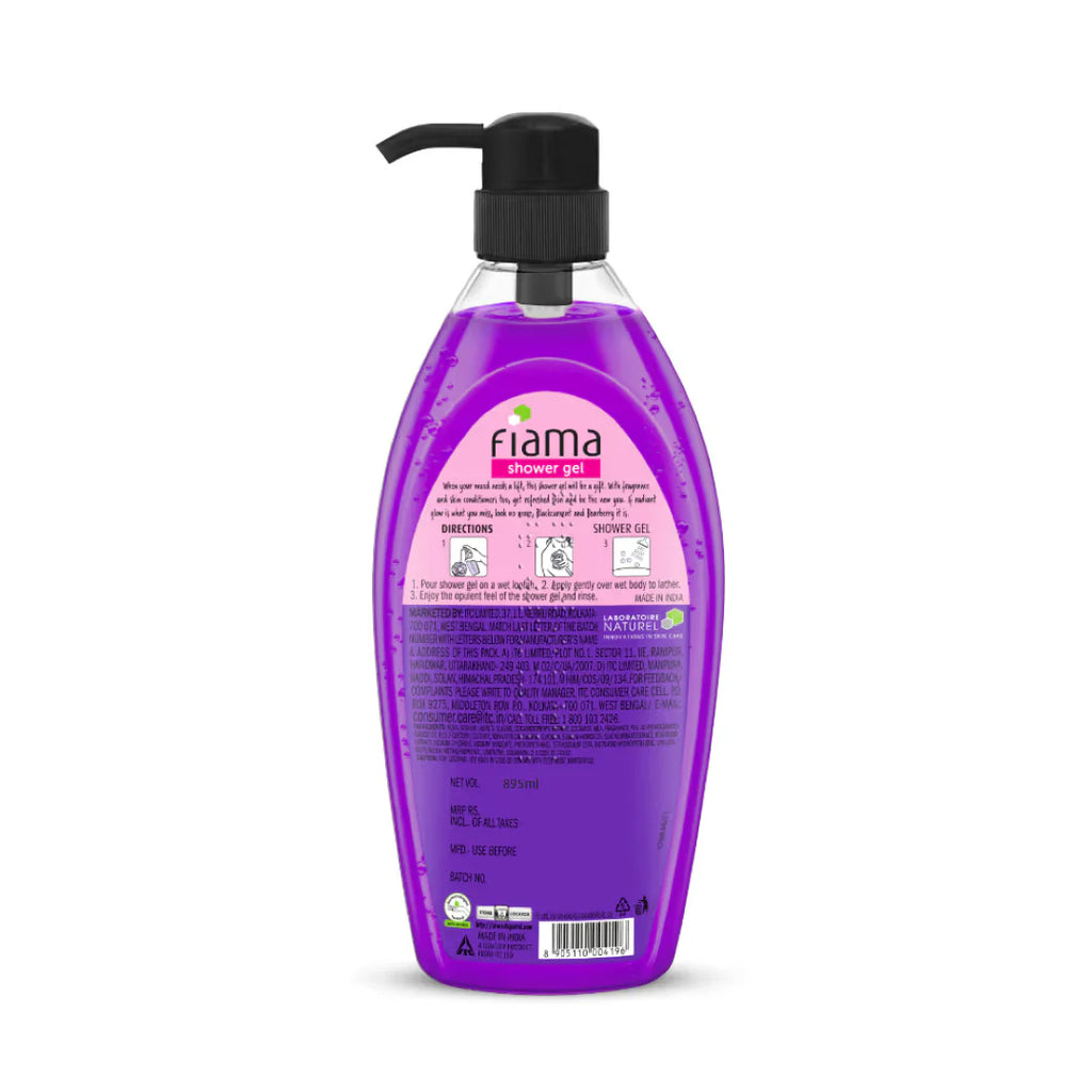Fiama Shower Gel Blackcurrant & Bearberry Body Wash With Skin Conditioners For Radiant Glow (895ml)