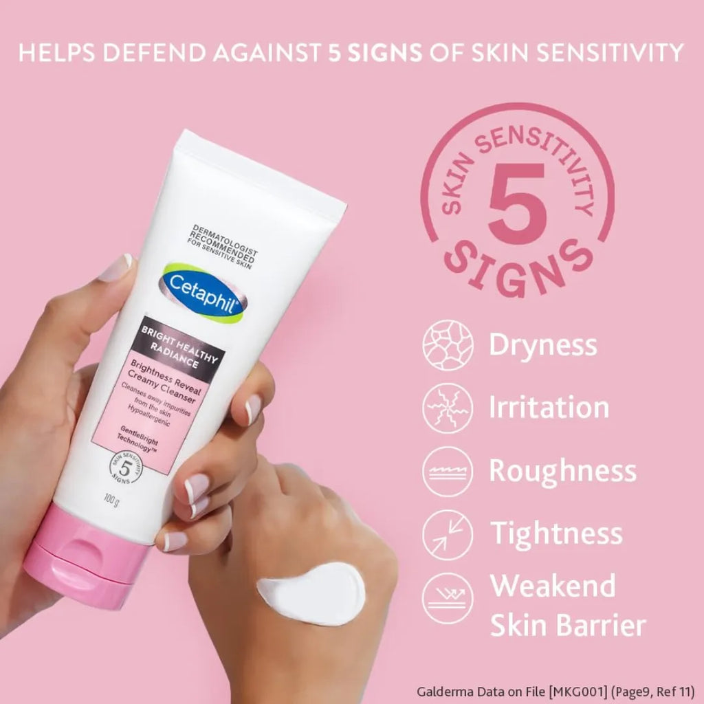 Cetaphil Brightness Reveal Creamy Cleanser | Brightening Face Wash for Uneven Skin Tone - 100g (Pack of 2)