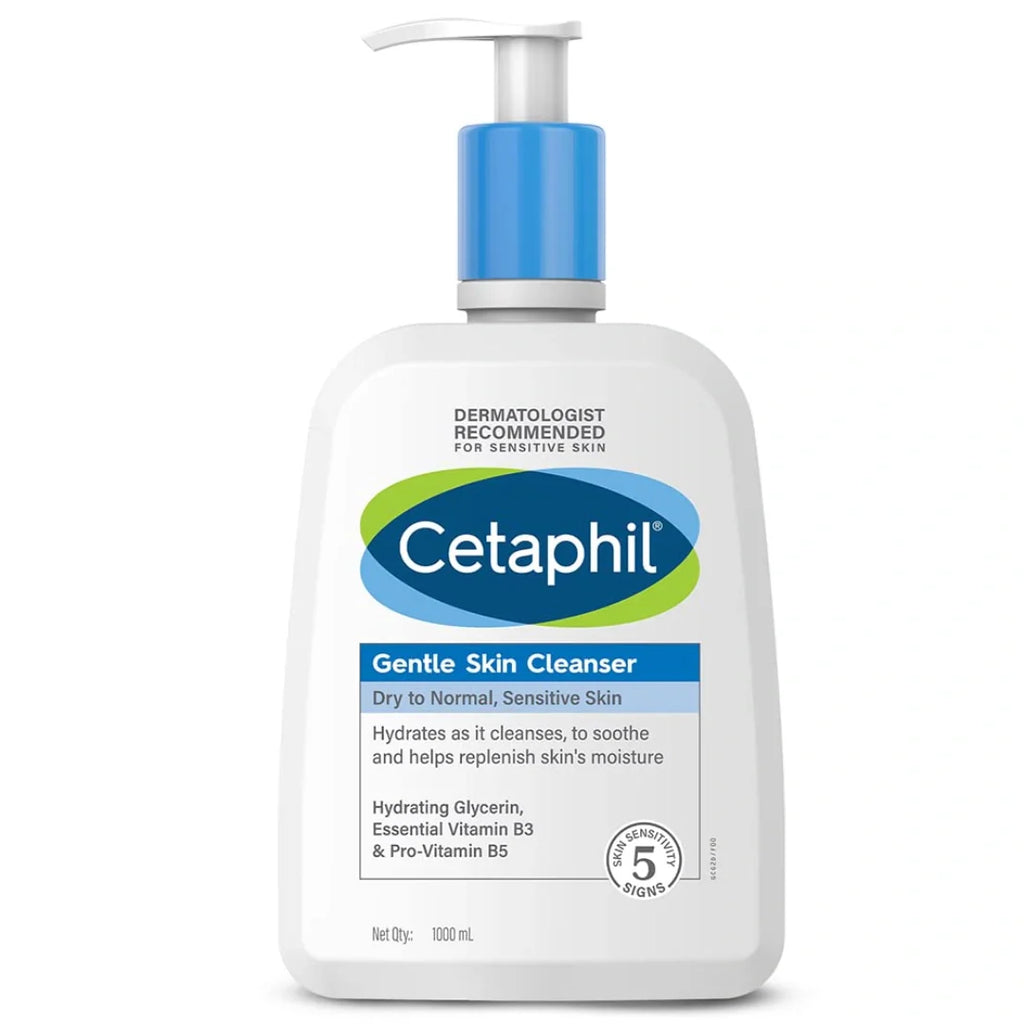 Cetaphil Gentle Skin Cleanser , Hydrating Face Wash for Dry to Normal Skin ,Soap Free & Non irritating 1000ml