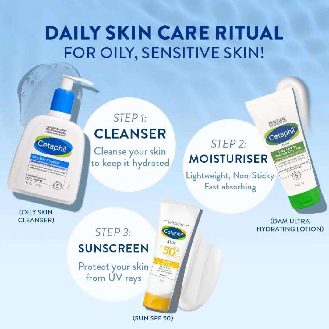 Cetaphil Oily Skin Cleanser, Daily Face Wash For Oily, Acne Prone Skin, Gentle Foaming, (250ml)