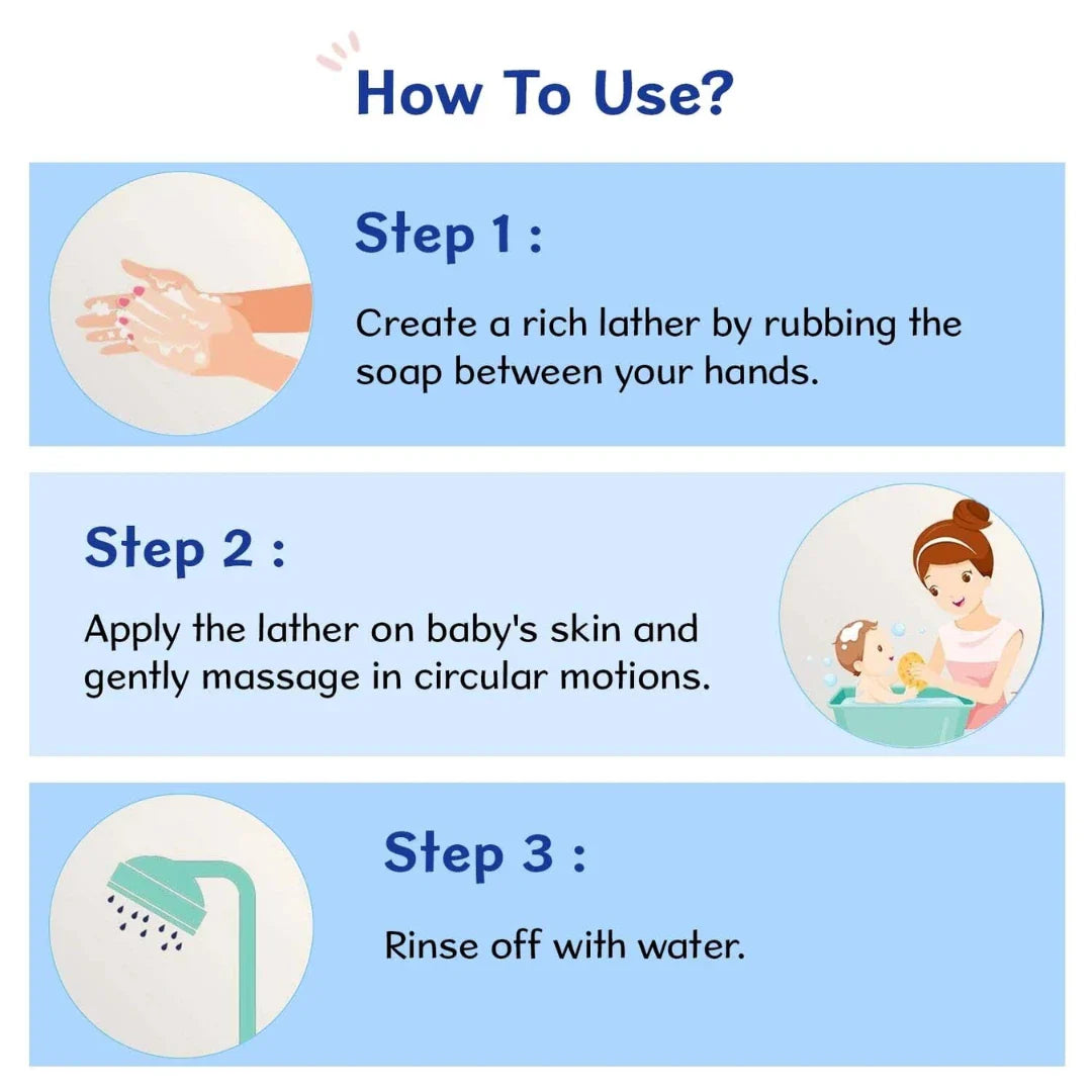 Chicco Baby Moments Bathing Soap for Babies with Almond & Olive Oil, 125g (Buy 3 Get 1 Free)| Nourished & Moisturized Skin| No Parabens | Dermatologically Tested on Sensitive Skin