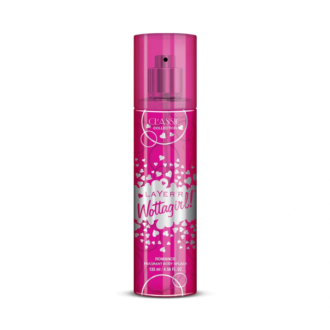 Layer'r Women WottaGirl Classic Collection Fragrant Fresh Scent Spray Body Splash Romance(135ml)