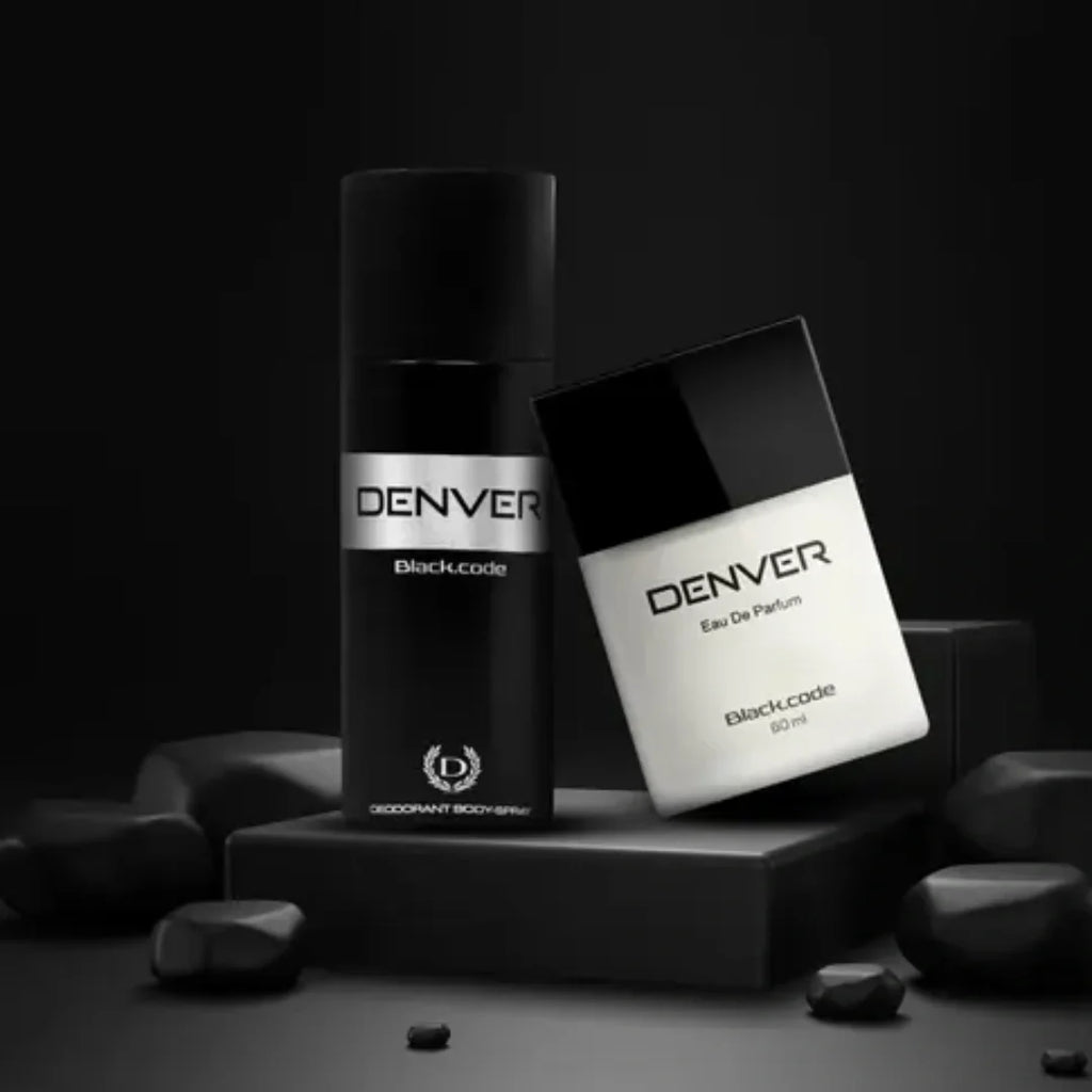 Denver Black Code Gift Pack Perfume 60ml & Deodorant 150ml For Men