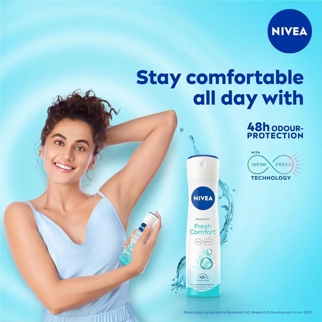NIVEA Fresh Comfort Deodorant For Women -150ml (Pack of 2)