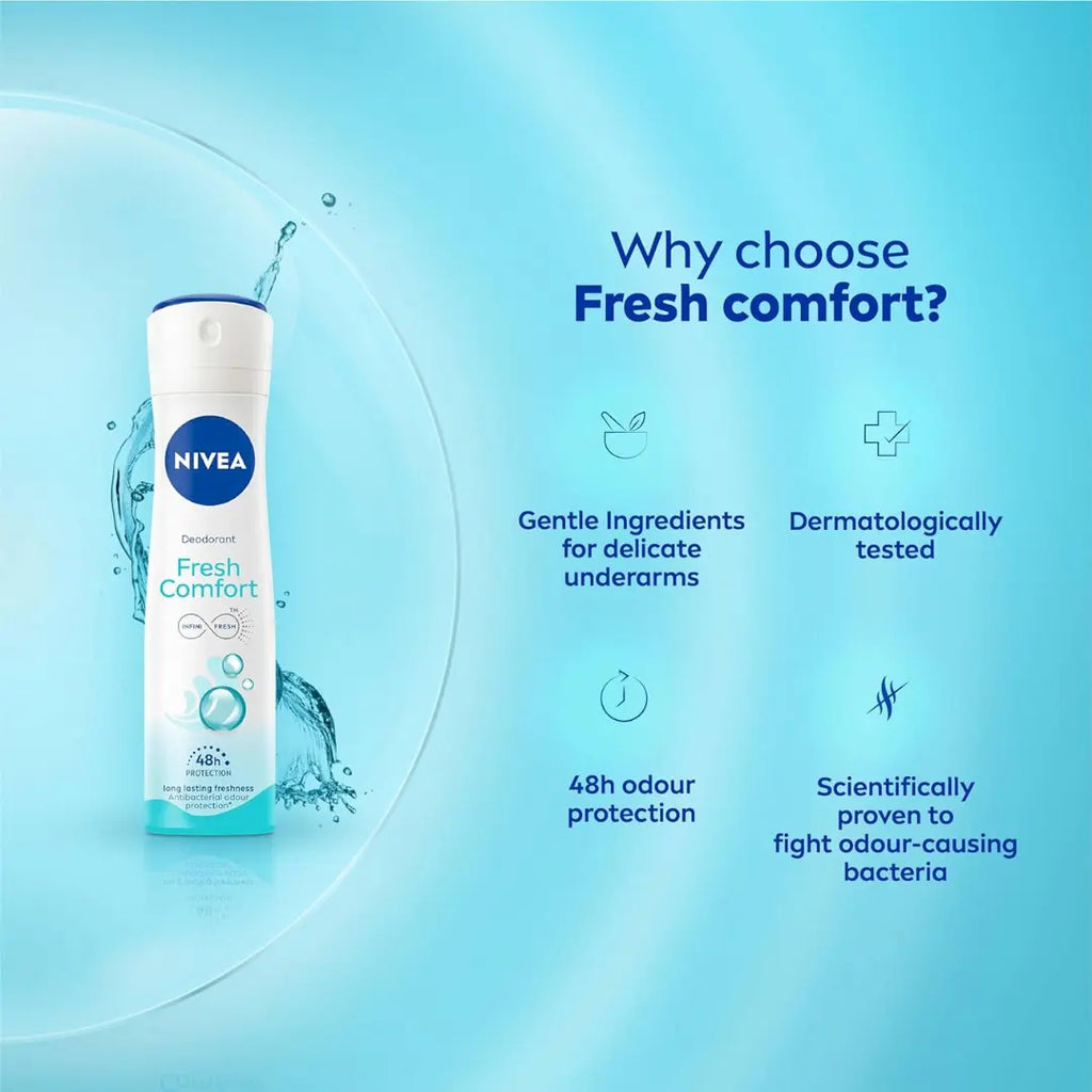 NIVEA Fresh Comfort Deodorant For Women (150ml)