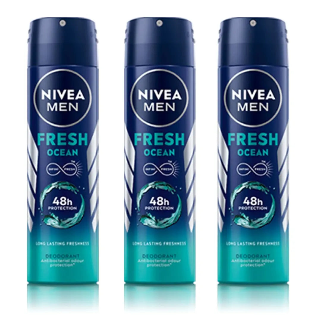 NIVEA Fresh Ocean Deodorant For Men - 150ml (Pack of 3)