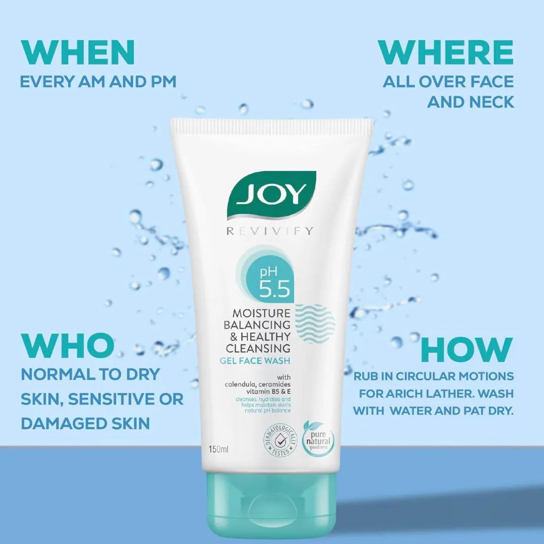 oy pH 5.5 Ceramide Gel Face Wash for Sensitive Skin - Barrier Repair & Hydrating Cleanser (150ml)