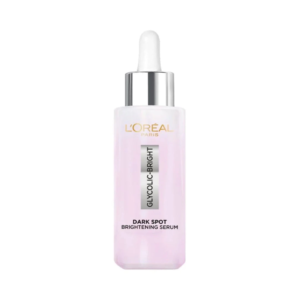 L'Oreal Paris Glycolic Bright Serum With 1% Glycolic Acid & Niacinamide, Reduces Dark Spots (30ml)