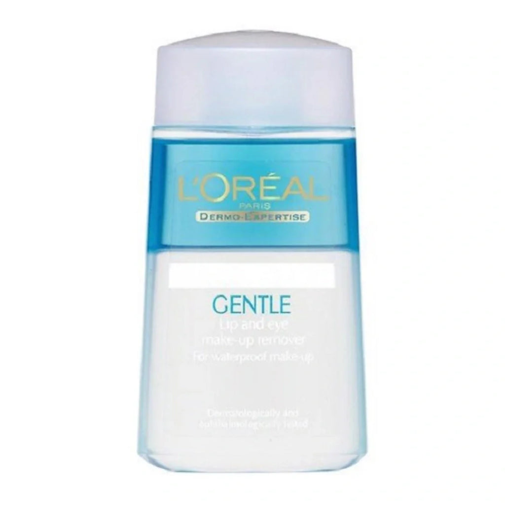 L'Oréal Paris Make-Up Remover, For Lips, Eyes and Face, Removes Waterproof makeup, Dermo Expertise (125ml)