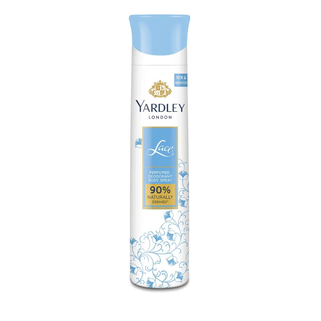 Yardley London Lace Perfumed Deodorant Body Spray For Women (150ml)