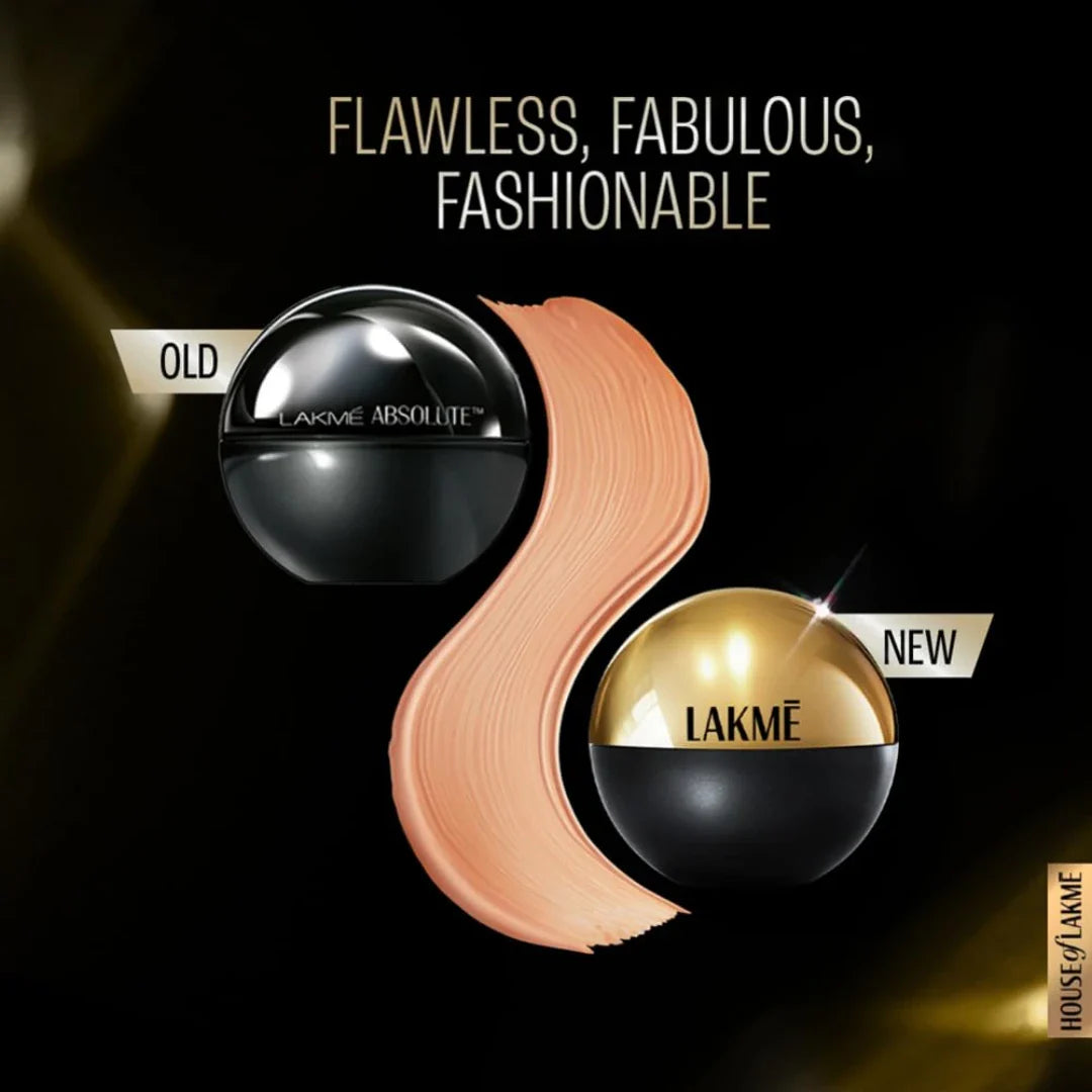 Lakme Xtraordin - Airy Mattreal Mousse Golden Creme 04  Natural Finish Matte Cream Foundation -Long Lasting Weightless Full Coverage Face Makeup (25g)