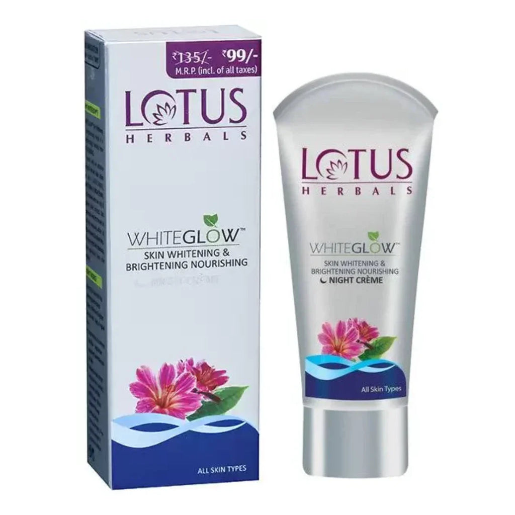 Lotus Herbals White Glow Skin Whitening And Brightening Nourishing Night Cream (15g)