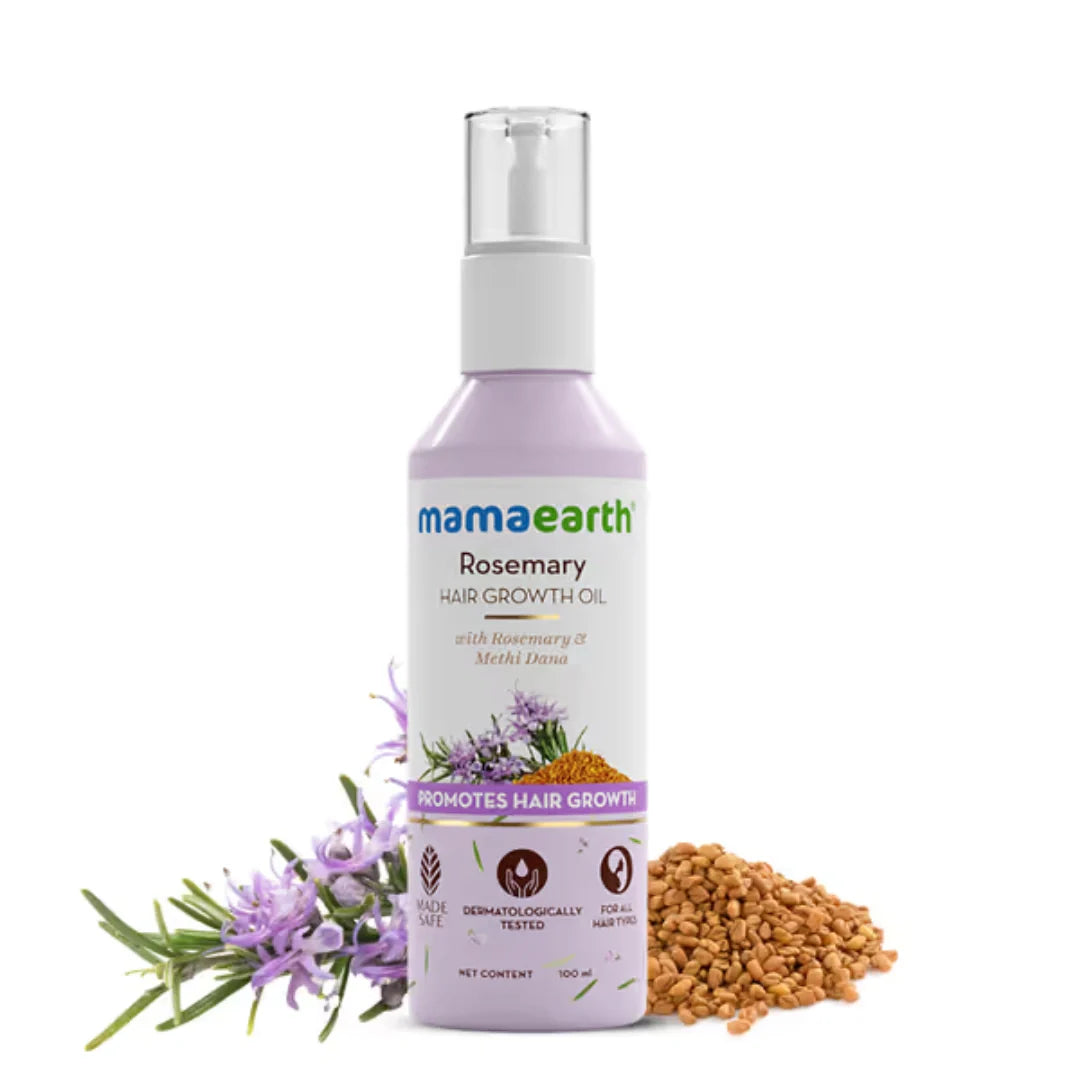 Mamaearth Rosemary Hair Growth Oil with Rosemary & Methi Dana for Promoting Hair Growth (100ml)
