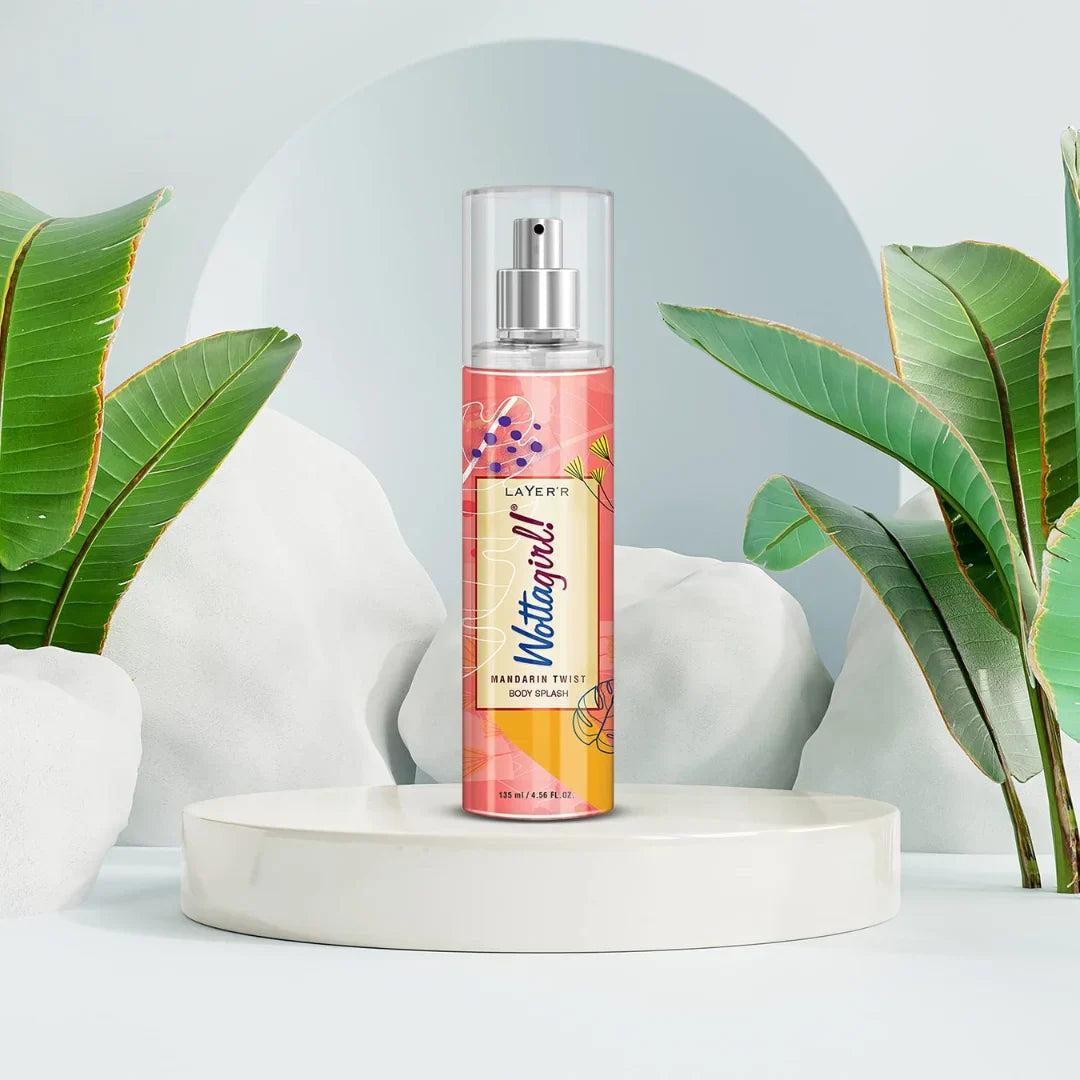 Layer'r Wottagirl Mandarin Twist Body Splash for Women (135ml)