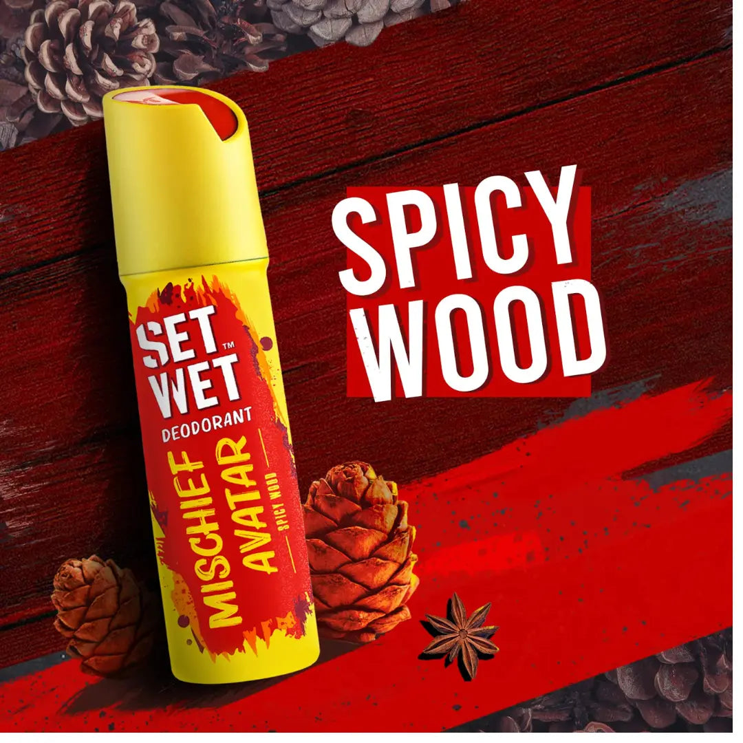 Set Wet Mischief Avatar Deodorant For Men - 150ml (Pack of 2)