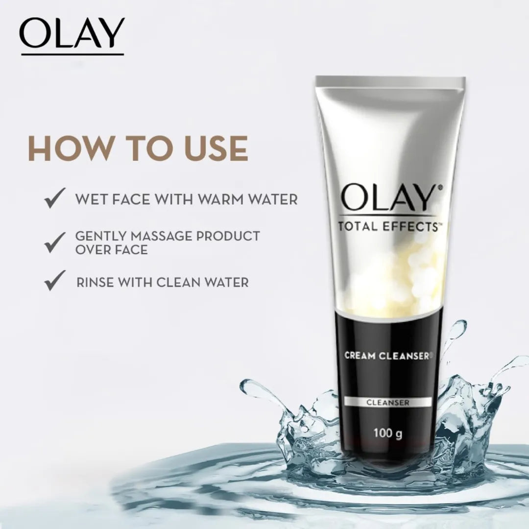 Olay Total Effects Foaming Cleanser | Olay Luminous Brightening Foaming Cleanser | Face Wash - 100ml Each