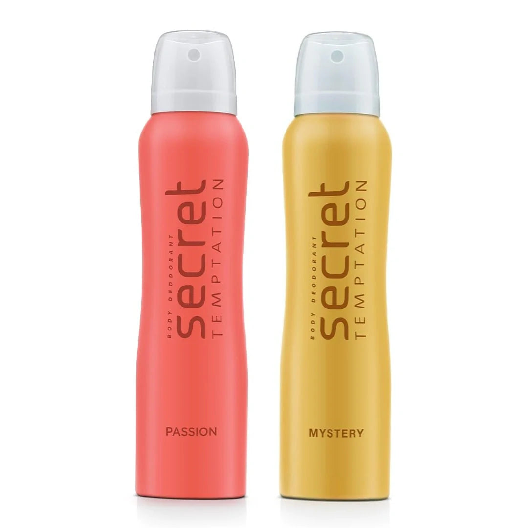 Secret Temptation Passion & Mystery Deodorant for Women - 150ml (Pack of 2)