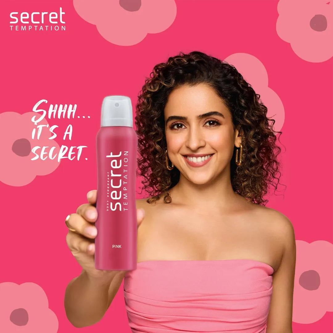 Secret Temptation Pink & Romance Deodorant for Women - 150ml (Pack of 2)