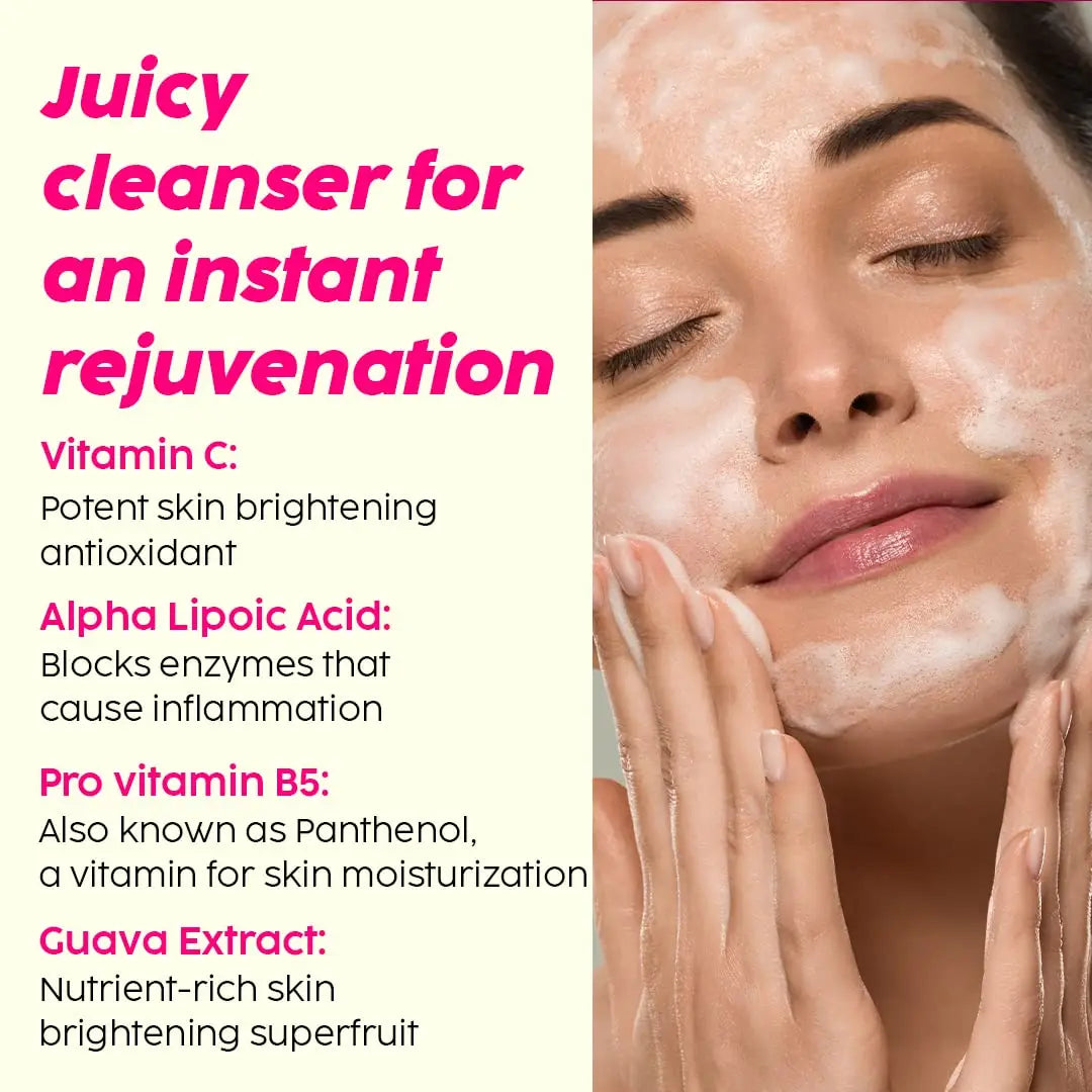 PLIX - THE PLANT FIX  Jamun Active Acne Juicy Cleanser & Guava Glow Juicy Cleanser - 100ml Each