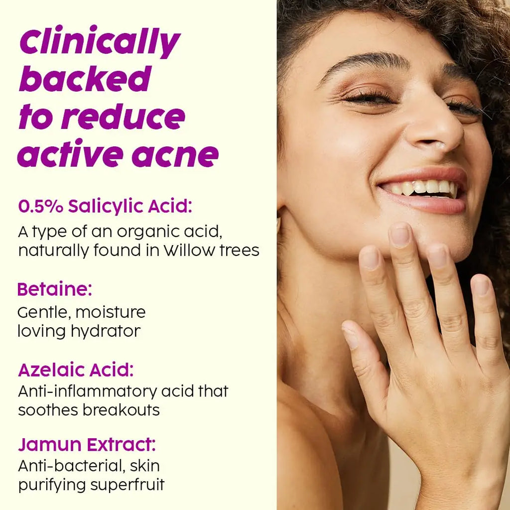PLIX - THE PLANT FIX  Jamun Active Acne Juicy Cleanser & Guava Glow Juicy Cleanser - 100ml Each