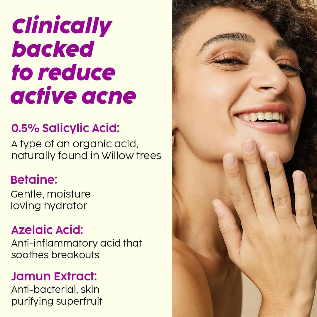 PLIX - THE PLANT FIX  Jamun Active Acne Juicy Cleanser & Guava Glow Juicy Cleanser - 100ml Each