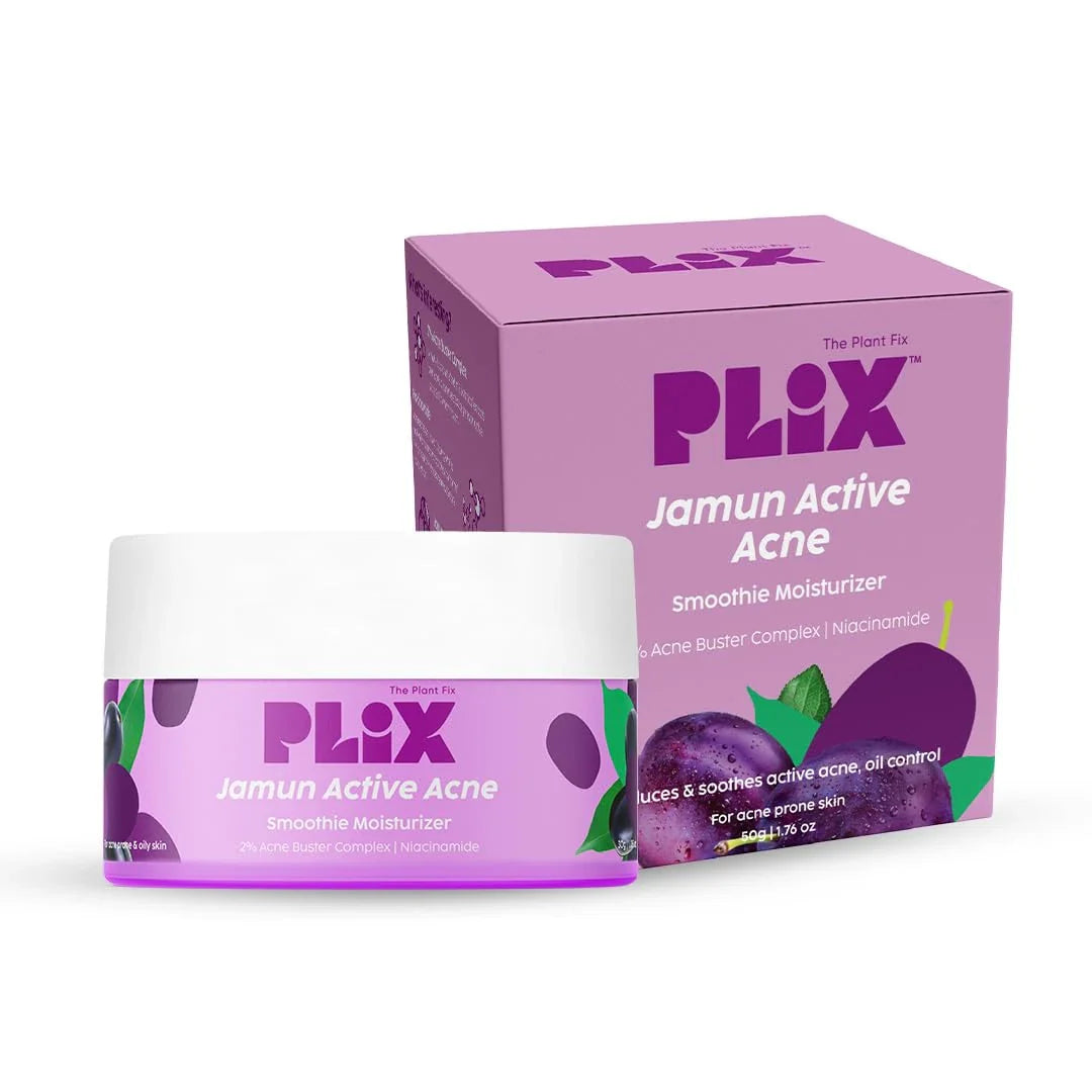 PLIX - THE PLANT FIX 2% Niacinamide Jamun Moisturizer, Helps Reduce Pimples with 2% Acne Buster, For Oily and Acne Prone Skin, With Witch Hazel & Jamun Extract  (50 gm)