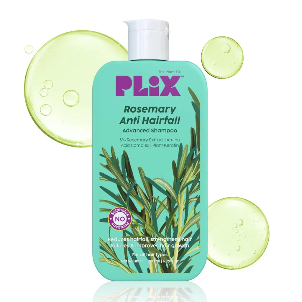 PLIX - THE PLANT FIX Rosemary Advanced Anti HairFall Shampoo for Decreases Hair Fall & Breakage (200ml)