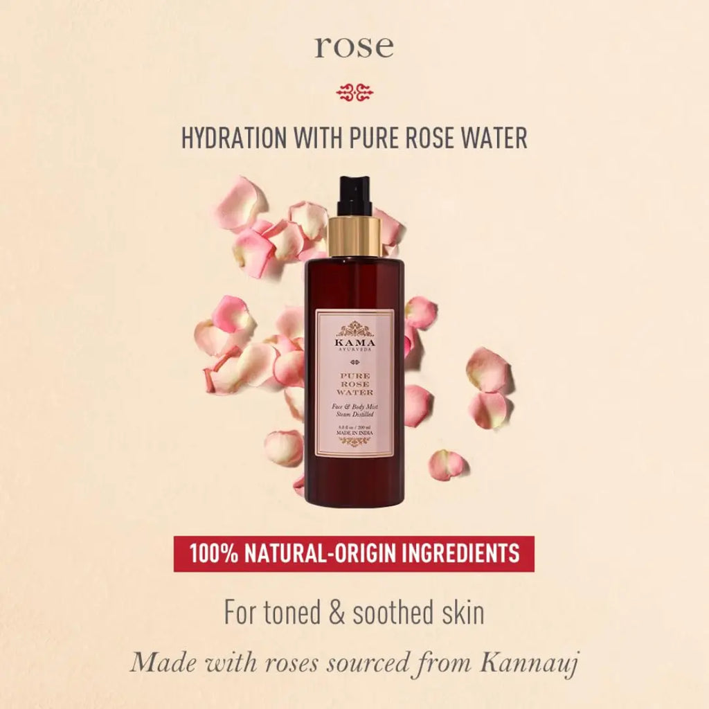 Kama Ayurveda Pure Rose Water Face & Body Mist (50ml)