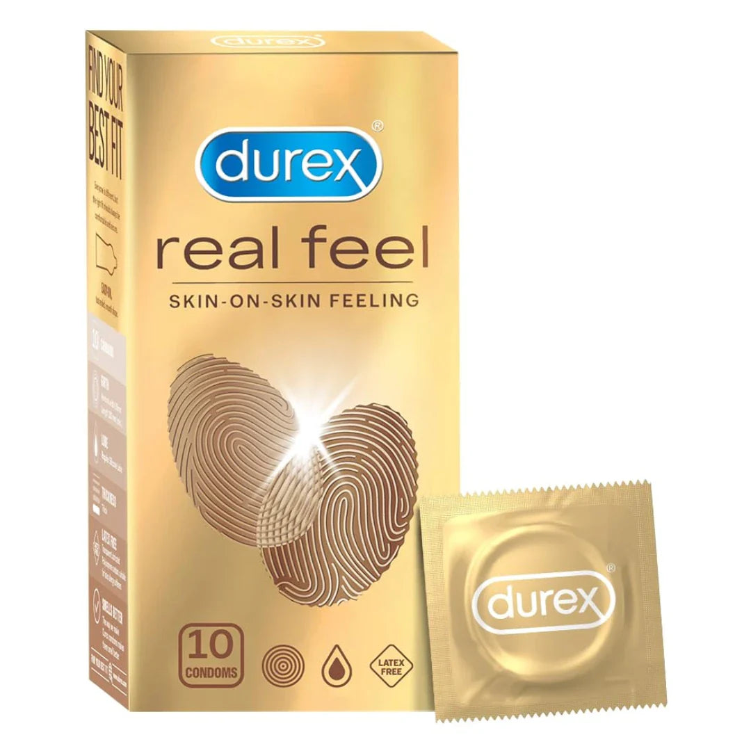 Durex Real Feel Condoms for Men - 10 Count | Latex Free