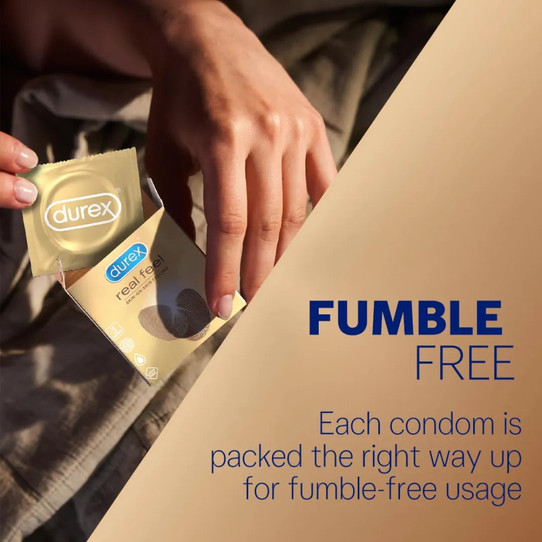 Durex Real Feel Condoms for Men - 10 Count | Latex Free