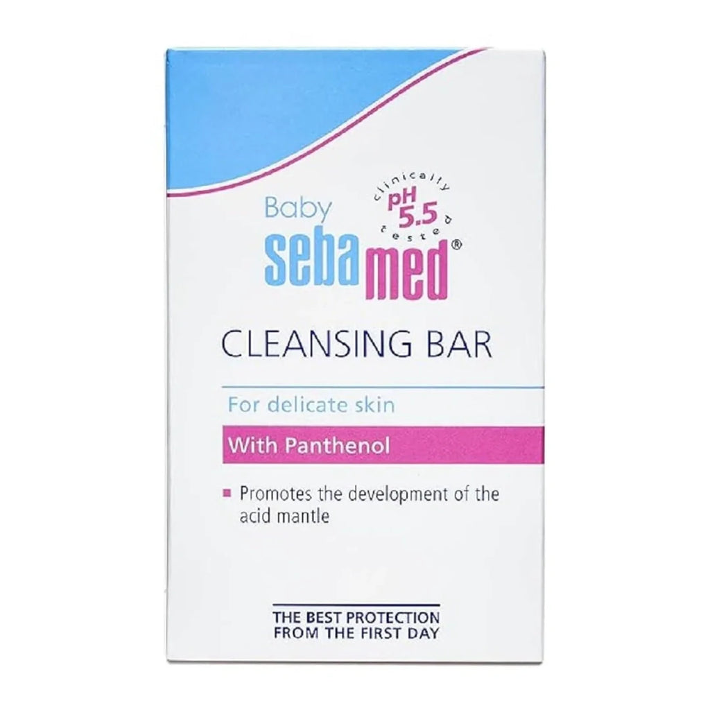 Sebamed Baby Cleansing Bar|pH 5.5 |Newborn bathing|Soap Free|Tear Free|150 gm