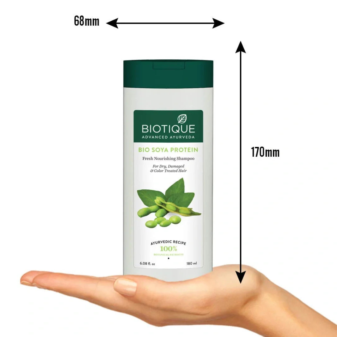 Biotique Bio Soya Protein Intense Repair Shampoo & Conditioner For Dry & Damage Hair (180ml)