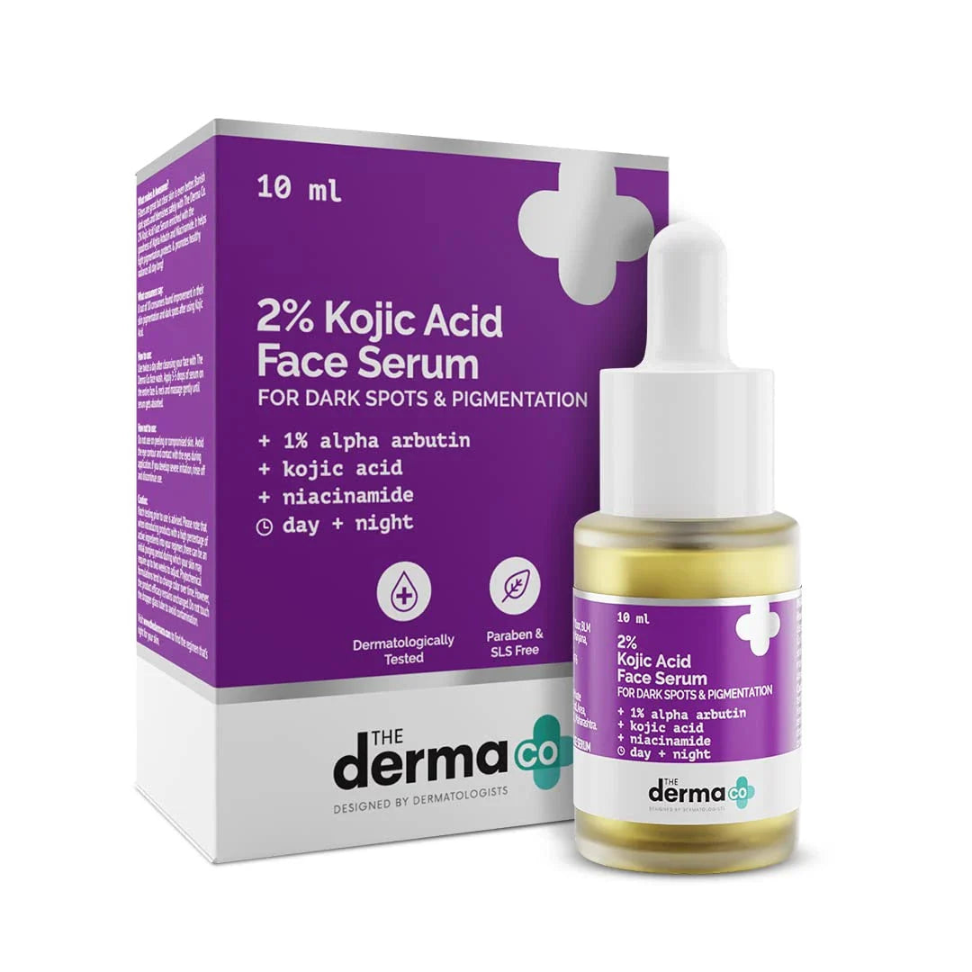 The Derma Co 2% Kojic Acid Face Serum I With 1% Alpha Arbutin & Niacinamide I All Skin types( 10ml)