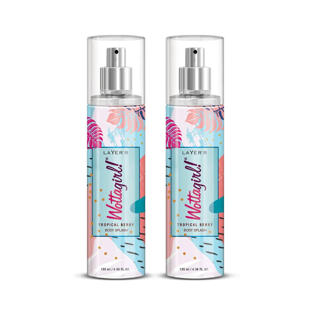 Layer'r Wottagirl Tropical Berry Body Splash for Women (135ml)