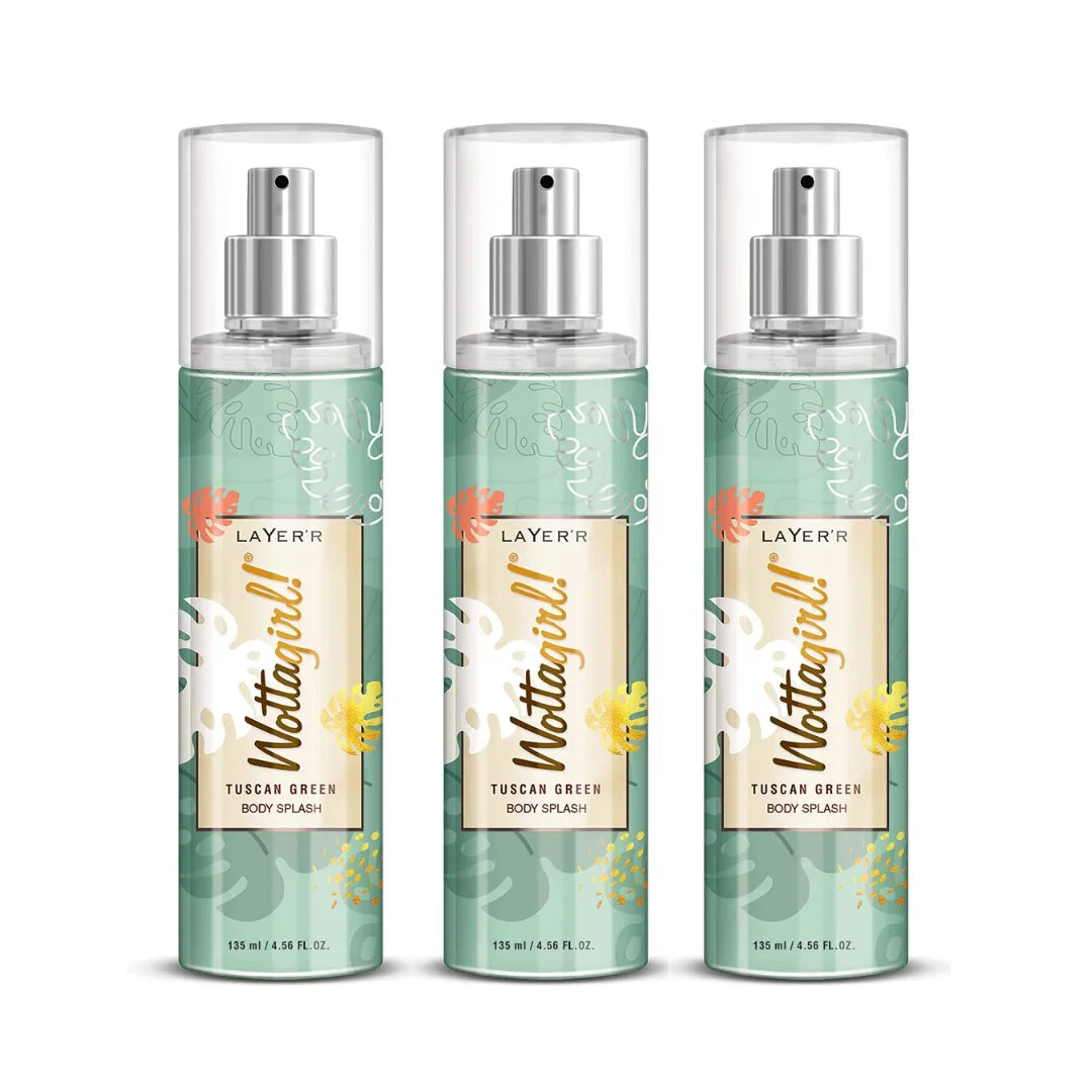 Layer'r Wottagirl Tuscan Green Body Splash for Women (135ml)