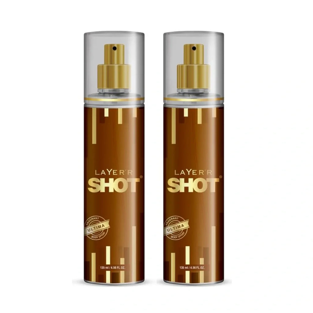 Layer'r Shot Gold Ultima Body Deodorant For Men (135ml)